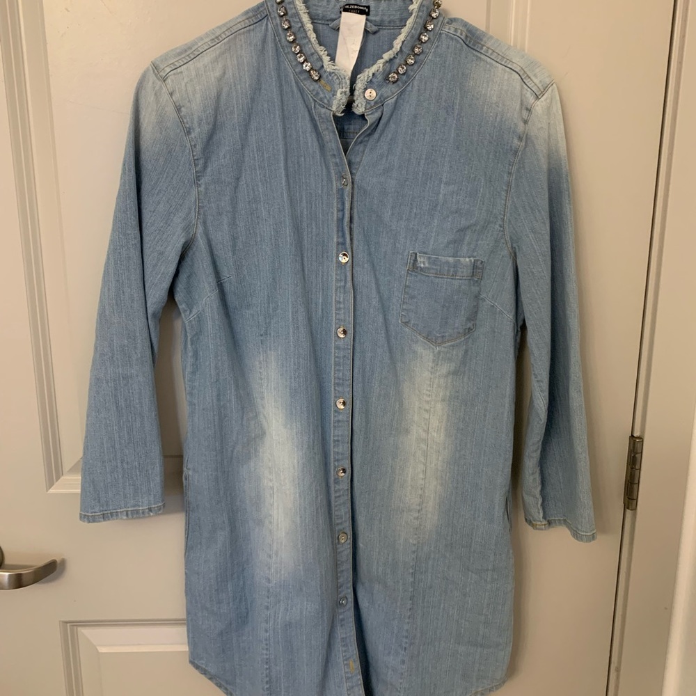 Denim blouse